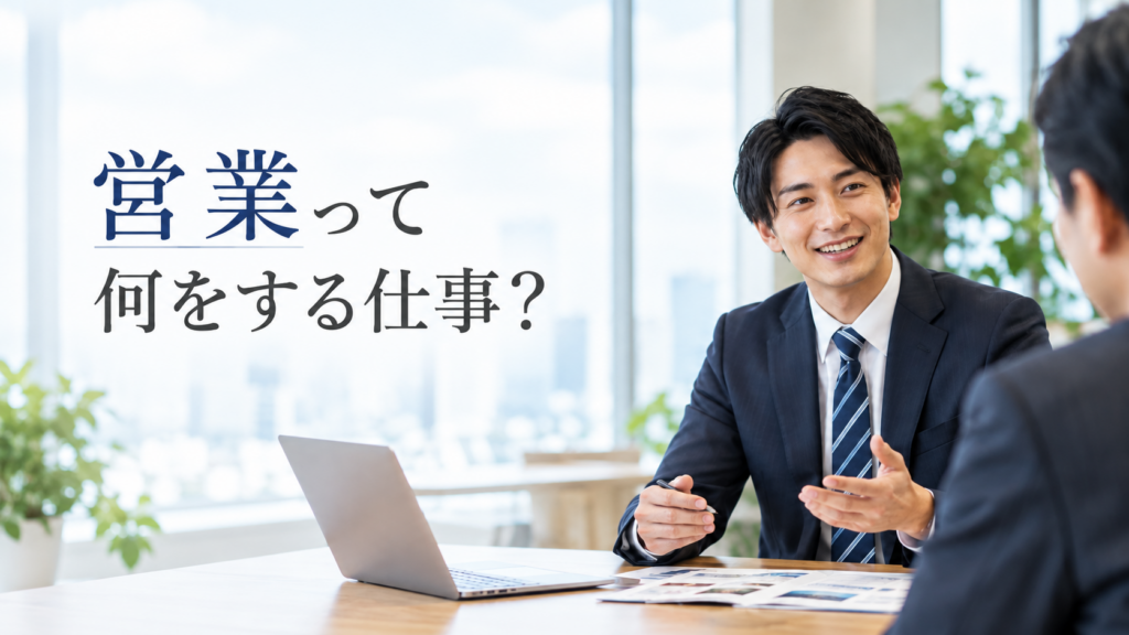 営業って何する仕事 ｜営業の手引き