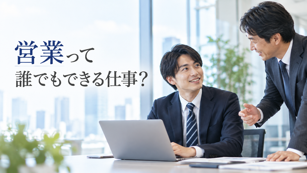営業って誰でもできる仕事｜営業の手引き